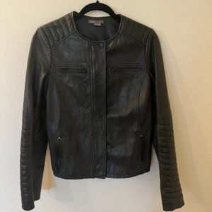 Vince Size Medium Black Leather Jacket